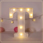 21.8cm White LED Letter&Number Night Lights,Battery Powered Decoration Lights,Wall Lights For Wedding,Birthday,Party,Christmas