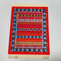 Woven Persian Flower Mouse Pad 9.1 x 7.1 in (23 x 18 cm) Non-Slip Rubber Desk Mat with Fringe — Retro Style