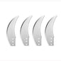 4/6-Blade Replacement Blades for Agricultural Fruit & Vegetable Cutter Feed Chopper, 50 cm (19.7 in) Shaft