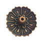 Lotus Alloy Incense Holder Small 1-Pack - Incense Burner for Sticks, Cones & Coils, Home Meditation Decor