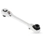 Mini 1/4 in (6.35 mm) 2-in-1 Ratchet Wrench Double-Ended Quick Socket Hex Driver