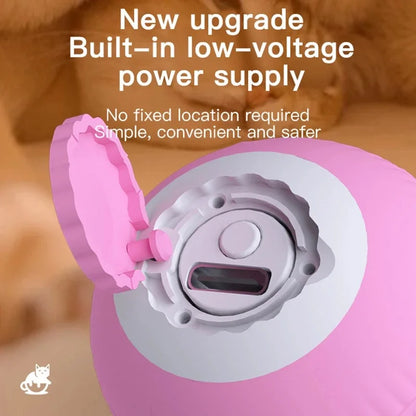 Automatic Interactive Rolling Cat Ball Toy – Self-Moving Electronic Kitten Toy