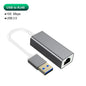USB-C Gigabit Ethernet Adapter (USB 3.0) RJ45 Network Adapter - Plug & Play for MacBook, Windows, Linux, iPad, Android