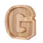 26-Letter Wooden Piggy Bank A-Z Alphabet Coin Money Box Kids Savings Jar Desktop Decor Gift