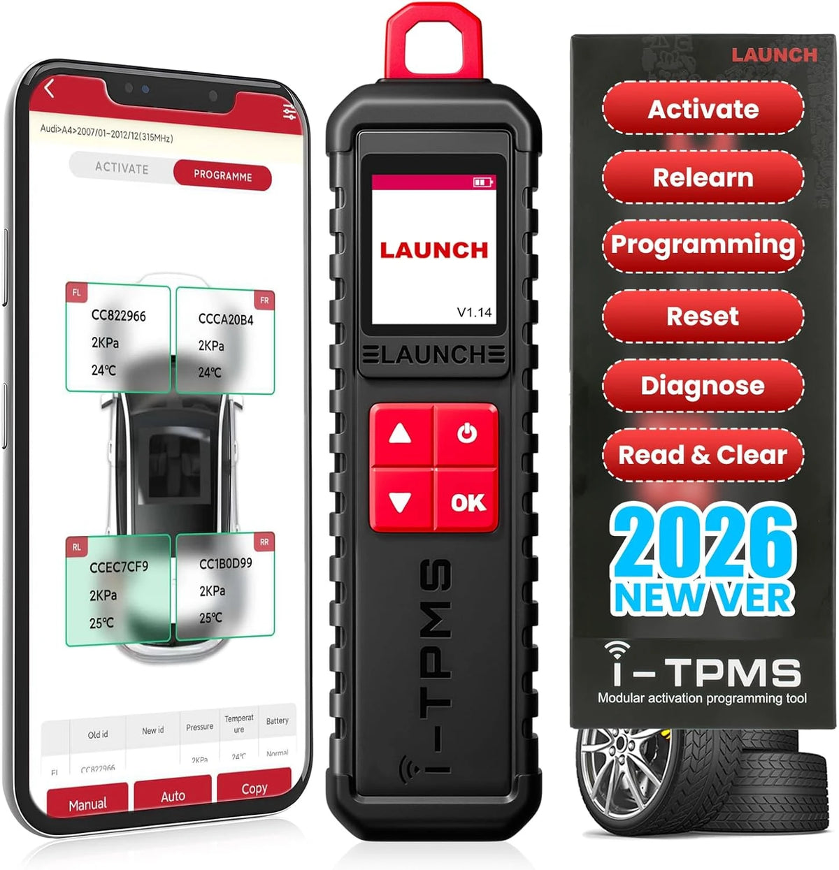 LAUNCH X431 i-TPMS Tire Pressure Diagnostic Tool