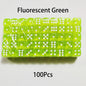 100-Pack 6-Sided Dice 14mm D6 Acrylic Rounded-Edge Transparent Dice for Board Games & DnD