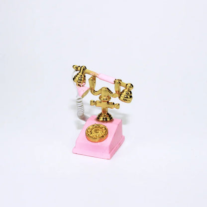 ZAKKA Miniatures Study Bookcase Home Decor Cute Cartoon Cat Retro Desk Gramophone Ornament Crafts Dollhouse Accessories Toy Gift