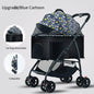 Lightweight Foldable Pet Stroller for Small and Medium Dogs & Cats Portable Outdoor Pet Carrier on Wheels