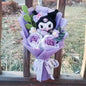 Kawaii Cat Plush Bouquet with Soap Rose Flowers — Cute Valentine's Day, Birthday & Graduation Gift