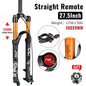 MTB Suspension Fork – Solo Air & Oil Damping, Quick Lockout, Magnesium Alloy, Disc Brake Compatible, Fits 26/27.5/29 in Wheels (Straight or Tapered Steerer)