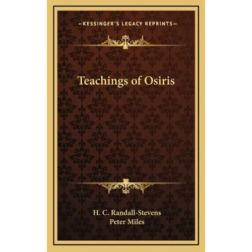 Teachings of Osiris - Hardcover