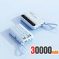 120W Portable Power Bank — 4-in-1 Built-In Cables & LED Digital Display, 10,000/30,000/50,000 mAh, PD 20W