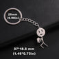 Teamer Funny Middle Finger Stickman Keychain 2025 Cute Trend School Bag Car Key Pendant Couple New Trinket Gift Keyring