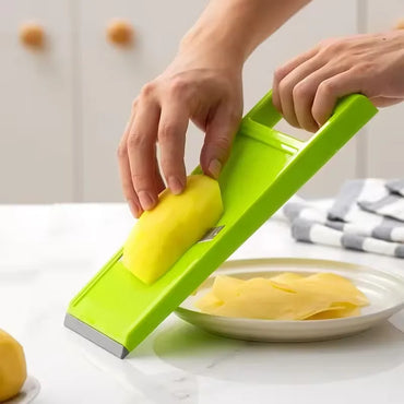 Jumbo Vegetable Slicer and Chopper - Multi-Function Potato French Fry Cutter with Peeler