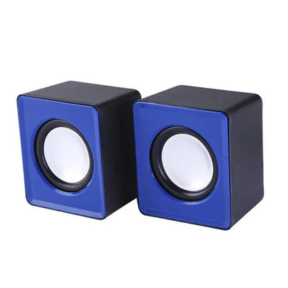 Mini USB Computer Speakers 2.0 Stereo - Portable PC Laptop Desktop Sound System, 3W x2