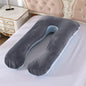 U-Shaped Maternity Pregnancy Pillow – Full-Body Support for Sleep & Nursing, Velvet Cover, Removable Washable – 120×70 cm (47×28 in) & 140×75 cm (55×30 in)