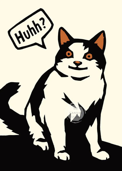 Funny Cat Meme Posters Cartoon Japanese Cat Art Internet Meme Culture Canvas Print Modern Living Room Bedroom Home Decor Gift