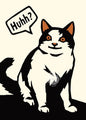 Funny Cat Meme Posters Cartoon Japanese Cat Art Internet Meme Culture Canvas Print Modern Living Room Bedroom Home Decor Gift