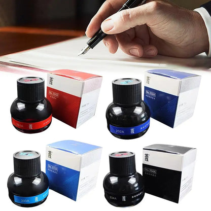 Fountain Pen Ink Bottle 70ml (2.37 fl oz) Black Refill for Calligraphy & Writing