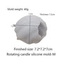 3D Geometric Wave Silicone Candle Mold - Rotating Pillar DIY Soap & Resin Craft, 8.7 x 8.5 x 8.5 cm (3.4 x 3.3 x 3.3 in)