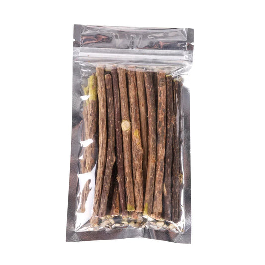 Silvervine Cat Chew Sticks – Natural Wood Polygonum Catnip Molar Chew Toys for Cats & Kittens, 10/15/20-Pack