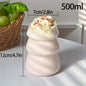 Wave Ripple Glass Tumbler - Transparent Iced Coffee & Milk Tea Cup, 280 ml (9.5 fl oz) & 530 ml (18 fl oz)