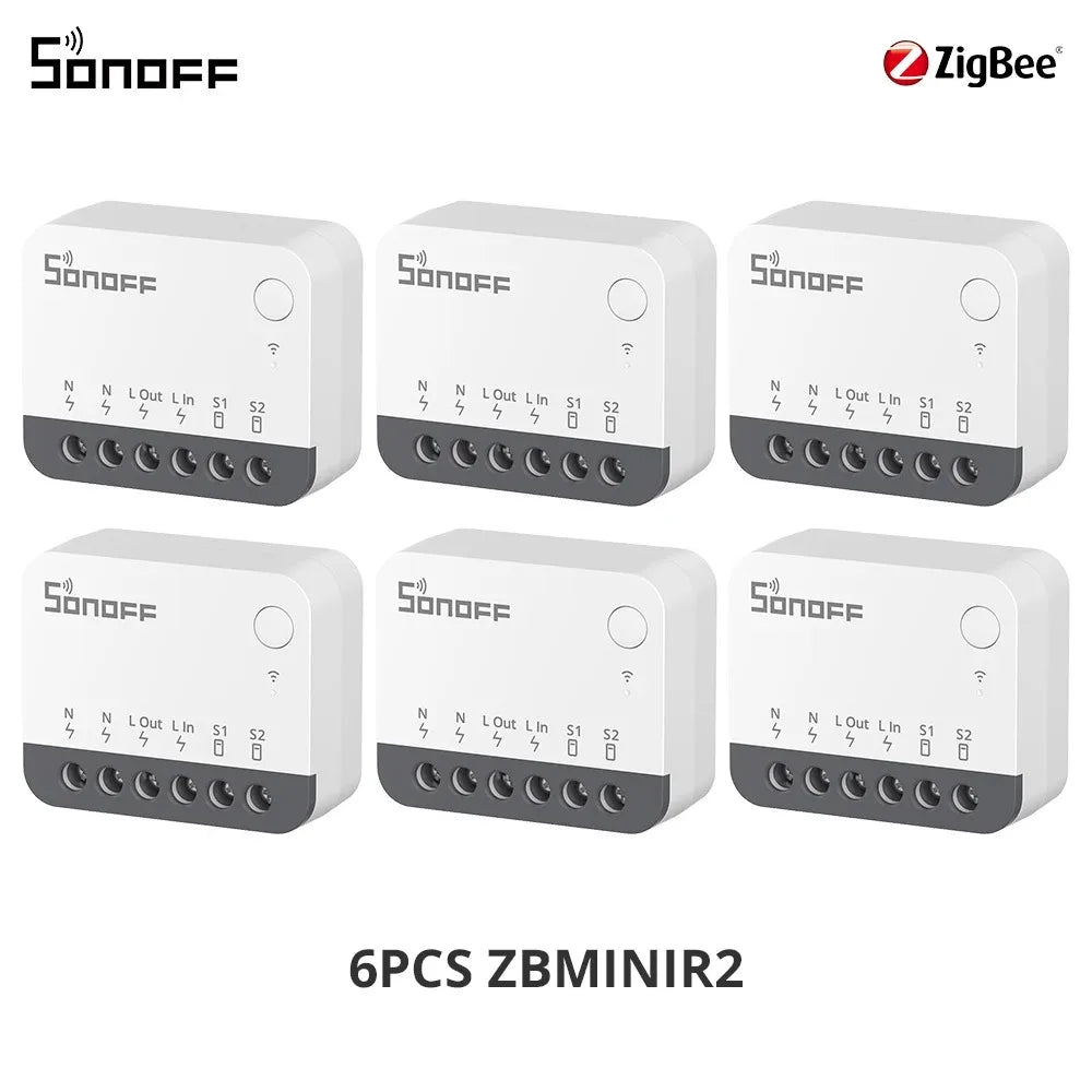 SONOFF ZBMINIR2 Extreme Zigbee Smart Switch Detach Relay External Switch Remote Control via eWeLink Compatible With Zigbee Hub