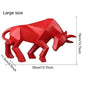 Nordic Modern Simple Resin Bull Ornaments Creative Home Decoration Crafts Indoor Study Office Cow Statue Animal Figurine
