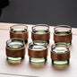 600ml (20.3oz) Borosilicate Glass Teapot with 120ml (4.1oz) Teacups - Clear Loose Leaf & Flower Tea Set