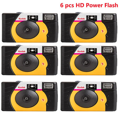 Disposable Single-Use 35mm Film Camera with Flash — 27 or 39 Exposures, ISO 800