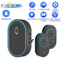 Smart Wireless Doorbell Waterproof Long Range 300m (984 ft) Remote Chime - Plug-in Options EU/UK/US, 39 Melodies