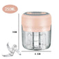 Electric Garlic Chopper & Meat Mincer 100ml/250ml Garlic Press Crusher for Vegetables and Onions