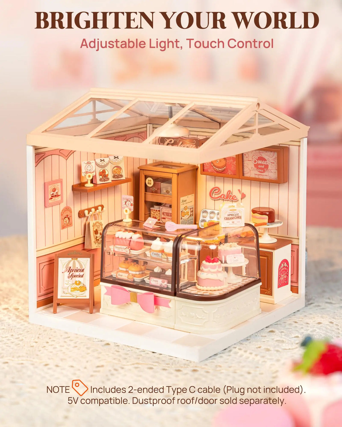 Rolife Super Creator Miniature Dollhouse Kit – DIY LED Diorama with Pre-Made Furniture (Multiple Designs)