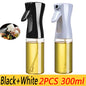 Oil Spray Bottle & Oil Brush — Nebulizing Kitchen Mister, 200/300/500 ml (6.8/10.1/16.9 fl oz) for Cooking, BBQ & Baking