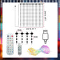 LED RGBIC Smart Curtain String Lights USB Powered App & Remote Control, Music Sync DIY Patterns, IP67 Waterproof — 1.6×1.6 m (5.25×5.25 ft) or 2.4×2.4 m (7.87×7.87 ft) for Bedroom Party Outdoor
