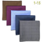 5-Pack Men's Microfiber Pocket Squares 12.6 in (32 cm) - Jacquard Woven Wedding & Formal Handkerchiefs, Assorted Patterns