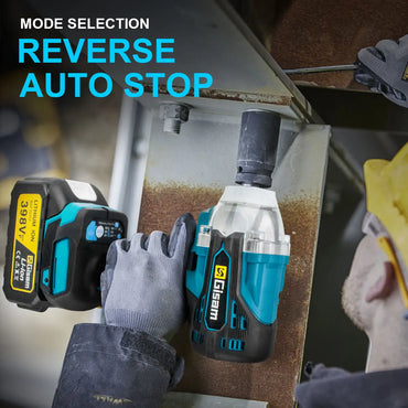 4-in-1 Brushless Cordless Power Tool Kit - Impact Wrench, Drill, Angle Grinder & Hammer - 18V Battery Pin Compatible