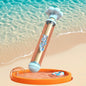 Pusher-Style Water Jet Spray Toy Firework Splash Pool Sprinkler for Kids (Yellow/Blue/Purple/Pink)