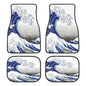Great Wave Off Kanagawa 4-Piece All-Weather Car Floor Mats - Universal Fit for SUVs, Sedans, Trucks
