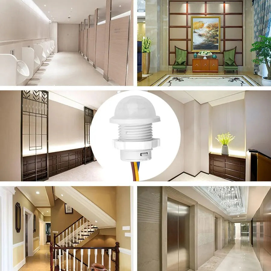 Smart PIR Sensor Detector Switch 110V 220V Human Body Infrared Auto On Off Light For LED Lamp Ceiling Light Panel Lights