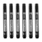 Permanent Fine Tip Marker Pens 1.5mm Waterproof Ink - 3/6 Pack Black Blue Red