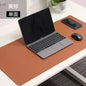 Large White PU Leather Mouse Pad – Waterproof Non-Slip Gaming Desk Mat for Keyboard & Computer Setup