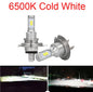 2-Pack CSP LED Headlight Bulbs H1 H4 H7 H8 H9 H11 9005 9006 (HB3/HB4) Super Bright DRL Fog Lamp - 6000K White / 3000K Yellow / 12000K Blue