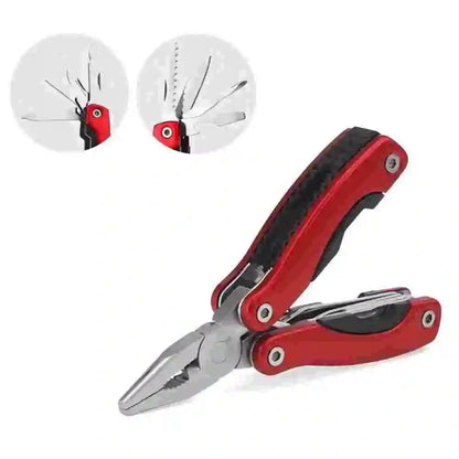 9-in-1 Stainless Steel Multi-Tool Pliers – Portable Camping & Survival Tool