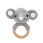 Crochet Animal Rattle Baby Toy Montessori Teether