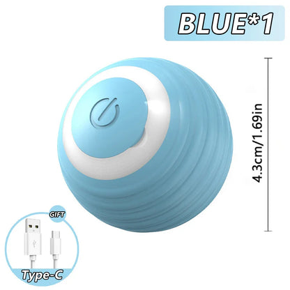 Interactive Speedy Tail Cat Ball Toy with Tail — USB Rechargeable, Dual-Speed Automatic Cat Toy