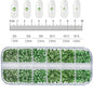 12 Grids Mixed Nail Rhinestones - SS6-SS30 Flat-Back Glass Gems for Nail Art