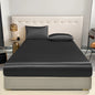 Waterproof Fitted Mattress Sheet with Elastic Band – Anti-Slip Polyester, Fits 20–30 cm (8–12 in) Mattresses, Multiple Sizes, Black/Gold/White