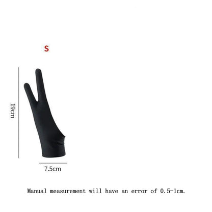 Two-Finger Drawing Glove for Tablets — Left & Right Hand Anti-Fouling Touchscreen Glove
