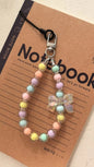 Colorful Macaron Bead Phone Lanyard Wrist Strap - Anti-Lost Short Handheld Mobile Chain for Women
